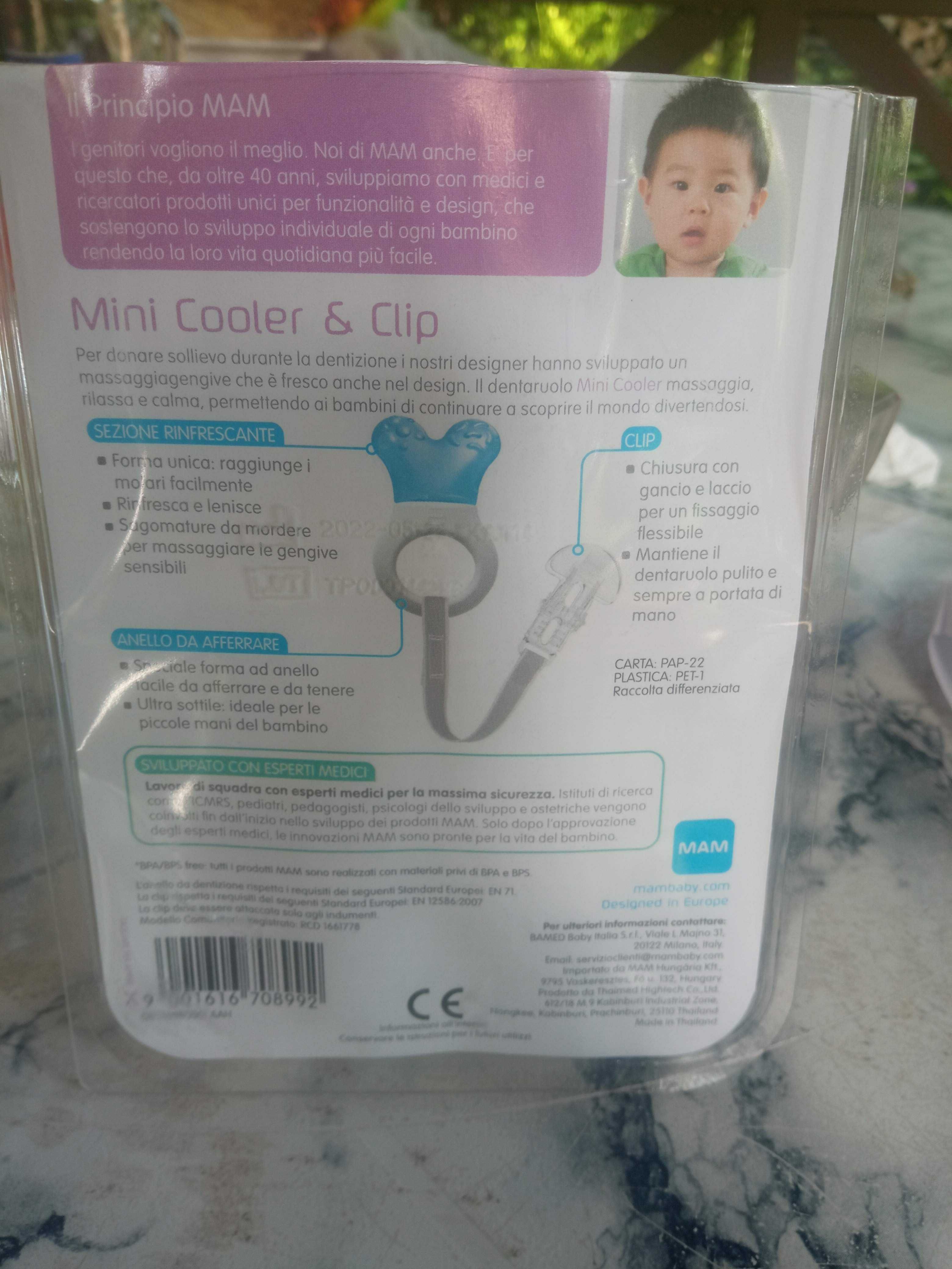 Gryzak Mam Mini Cooler & Clip