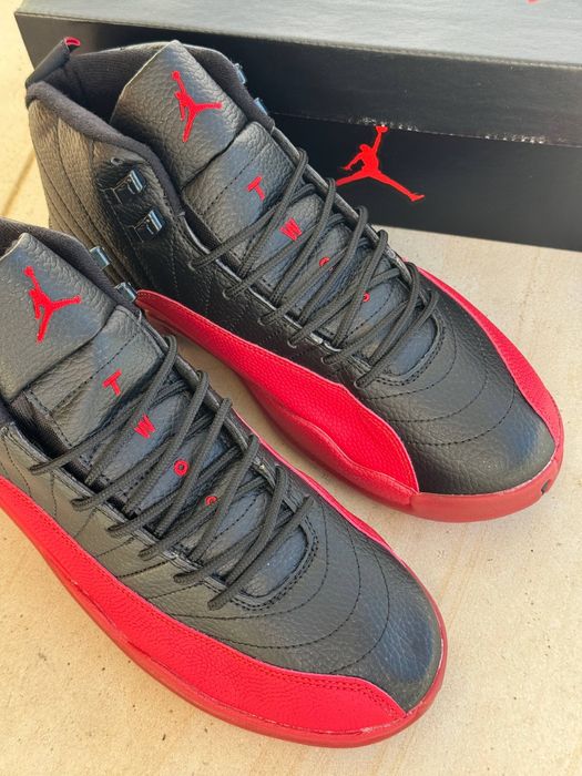 БЕЗКОШТОВНА ДОСТАВКА‼️Кросівки Air Jordan 12 Retro Flu Gamе (Червоні)