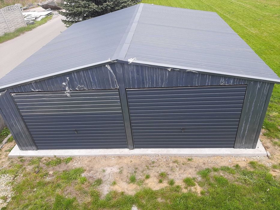 Garaż blaszak 3X5 Garaż blaszany na budowę Magazyn wiata 6X5 4x6 6x8