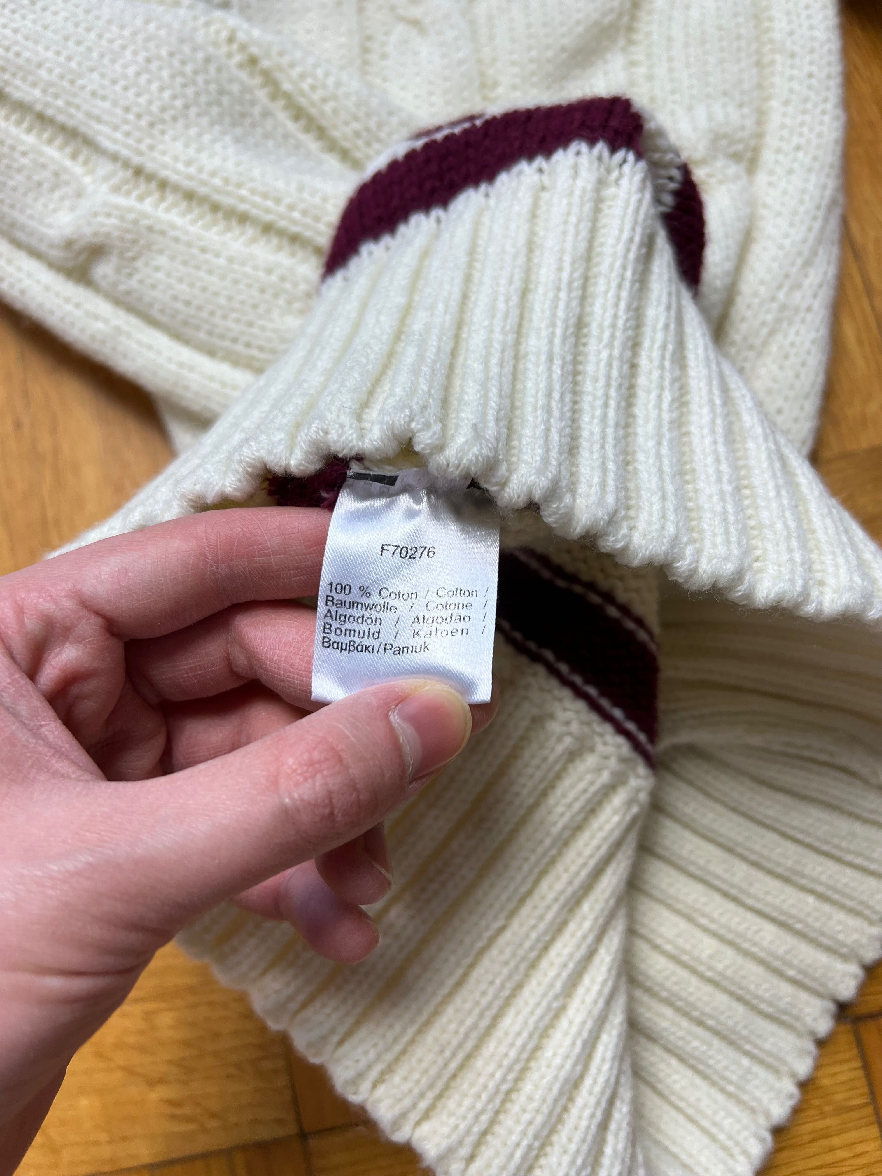 Sweter Warkocz Lacoste Small Logo