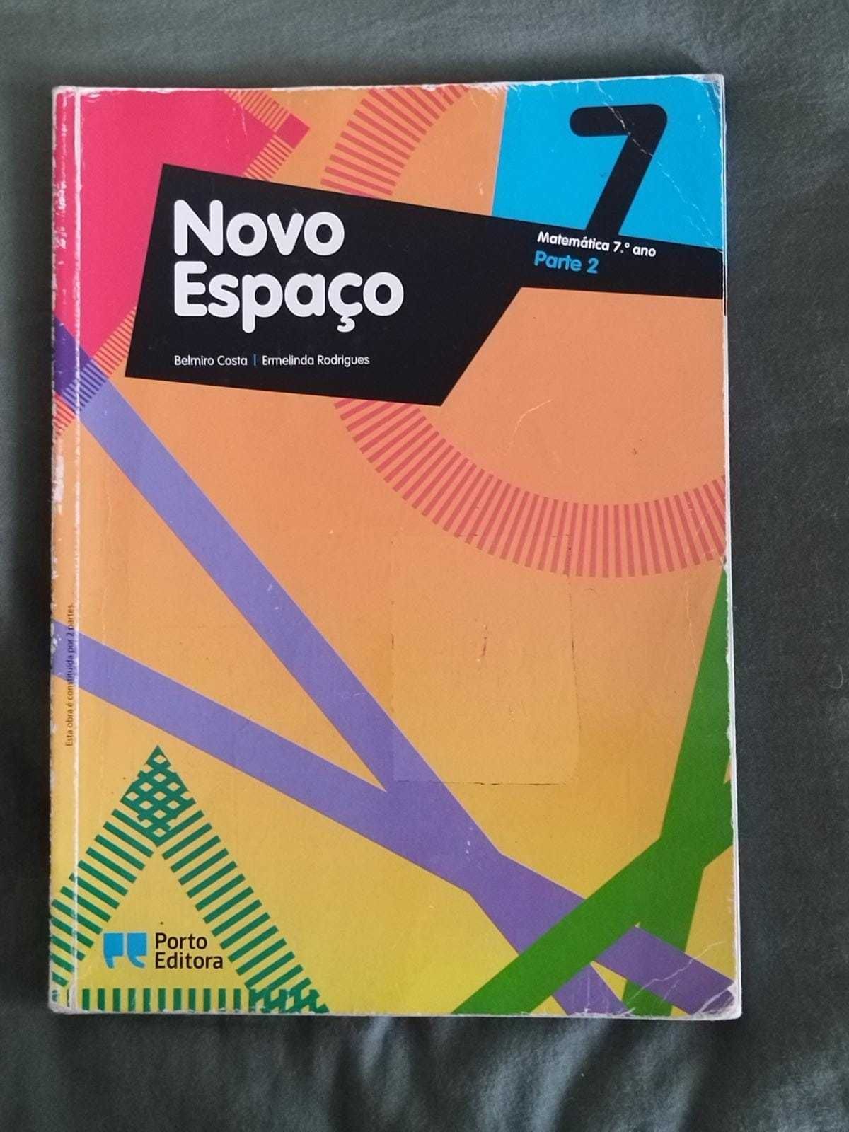 Novo Espaço 7º ano caderno de atividades e manuais de matemática