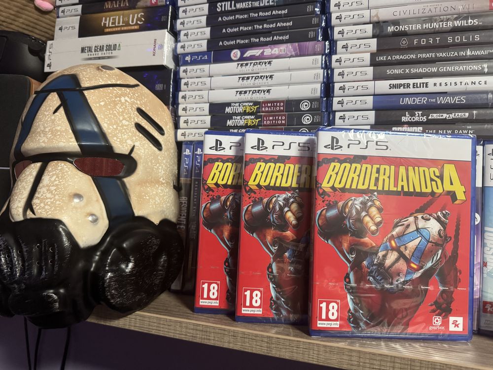 Диски нові гра BORDERLANDS 4 на PS5 + маска у подарунок.