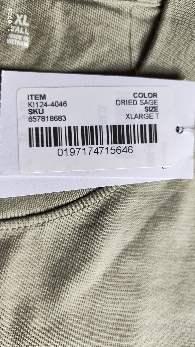 Abercrombie & Fitch oliwkowy t-shirt rozm XL T długi