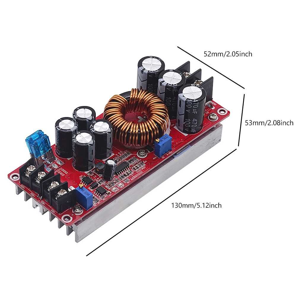 DC - DC Повышающий преобразователь 8 -90В 20А 1200w Новый