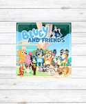 Gra na rzepy Bluey and Friends