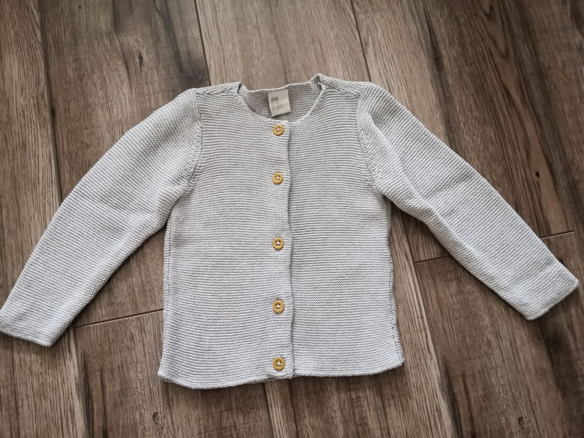 Eleganckie sweterki Obaibi i Hm - roz. 92 - Komplet