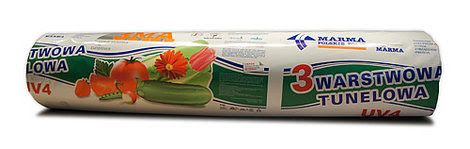Folia tunelowa ogrodnicza UV4 8x33m. szklarnia
