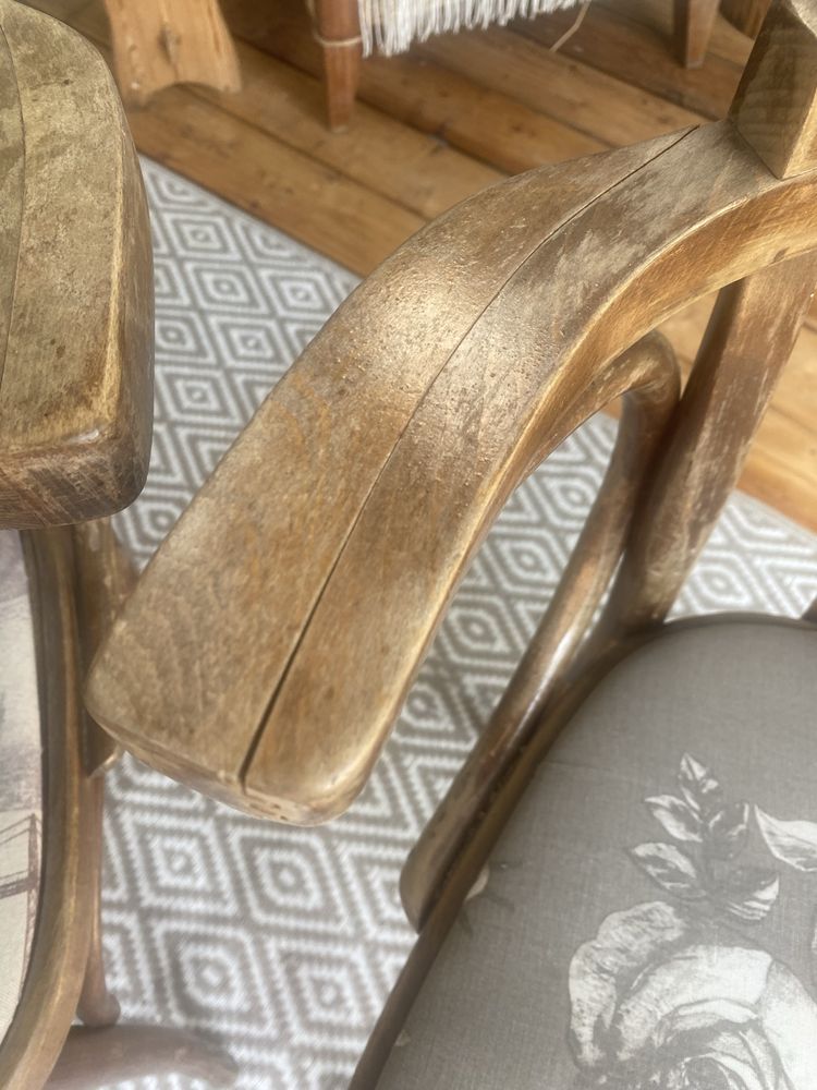Krzesło gięte Thonet, do renowacji, 2 sztuki