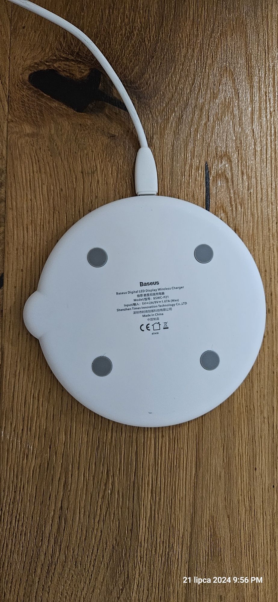 Ładowarka indukcyjna baseus BSWC-P21