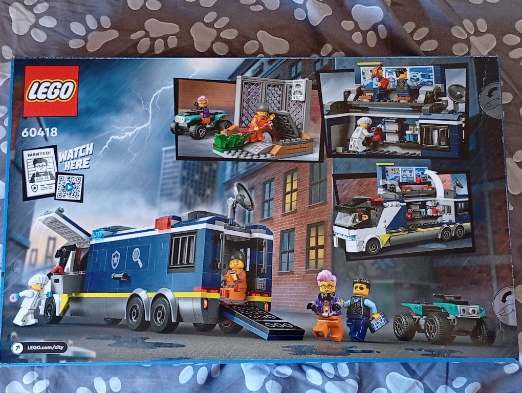 Lego City 60418. Camião de Investigação. Novo, Selado.