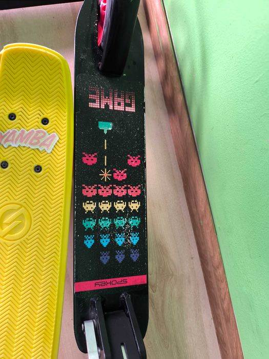 hulajnoga z deskorolką komplet