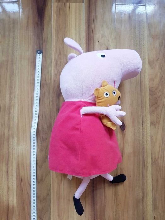 świnka Peppa z misiem Beanie Buddies Ty czerwona sukienka