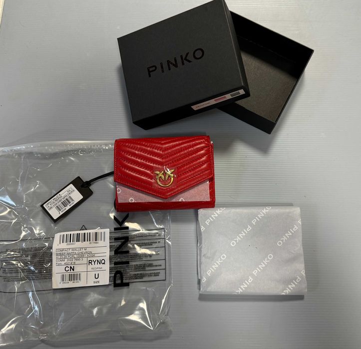 Portfel Pinko Compact Wallet czerwony