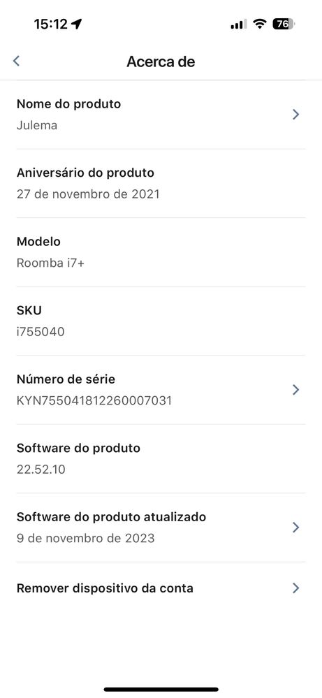Aspirador robot IRobot Roomba i7