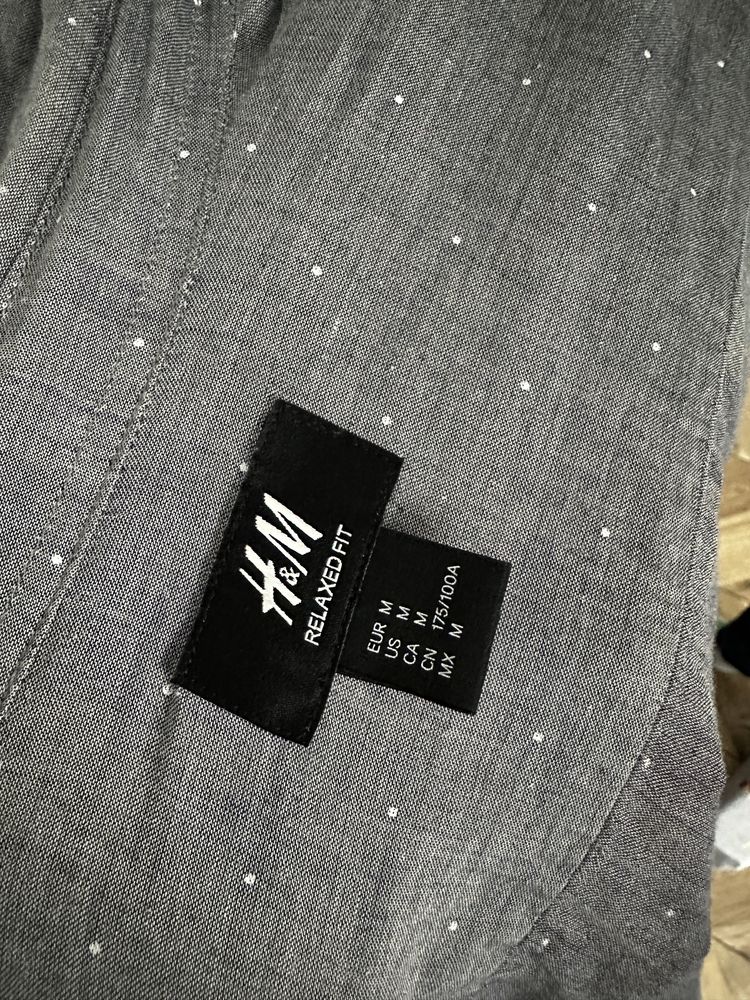 Koszul H&M szara w biale kropki rozmiar M