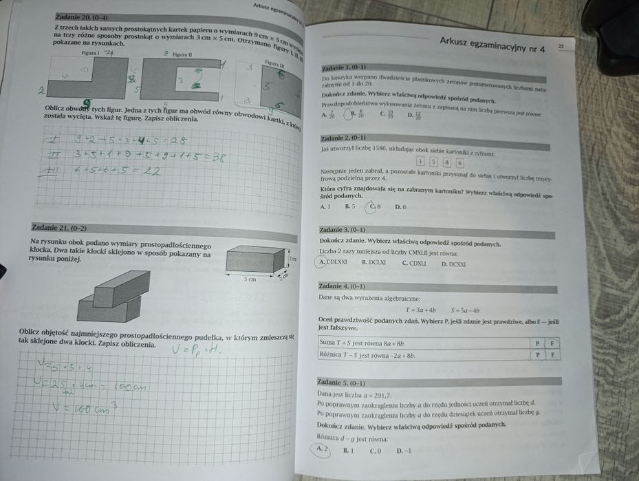 Matematyka przygotowanie do egzaminu ósmoklasisty zestaw żądań GWO