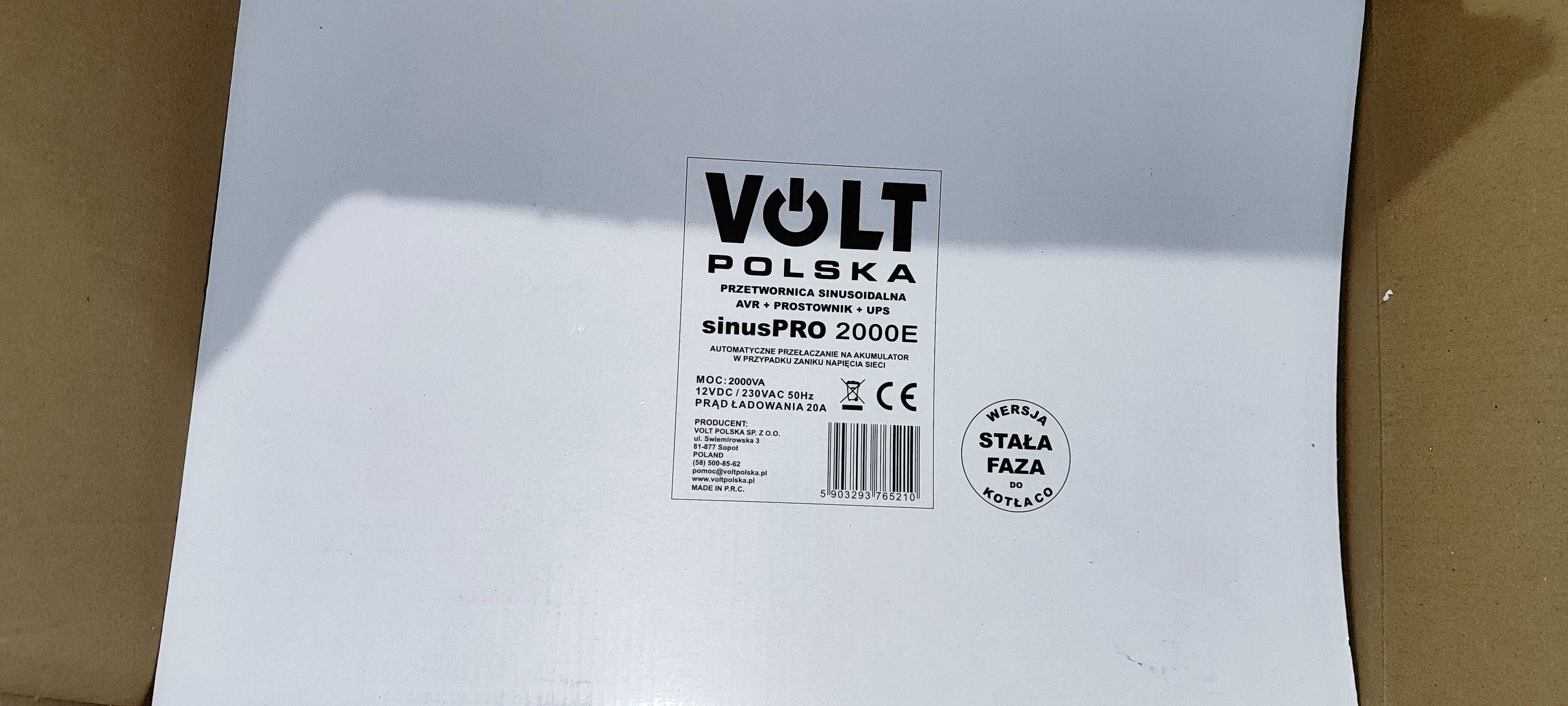 Інвертор Volt polska sinus pro 2000e +АКБ окремо 110ah