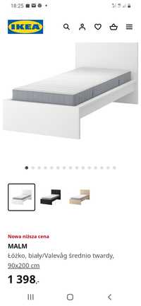 Sprzedam łóżka białe Ikea 90×200