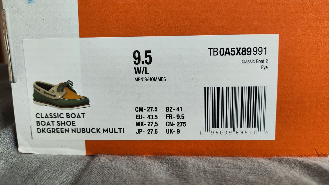 Timberland mokasyny żeglarskie rozm 43,5