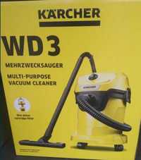 Пилосос професійний karcher wd3 багато функціональний