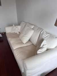 Sofá branco grande