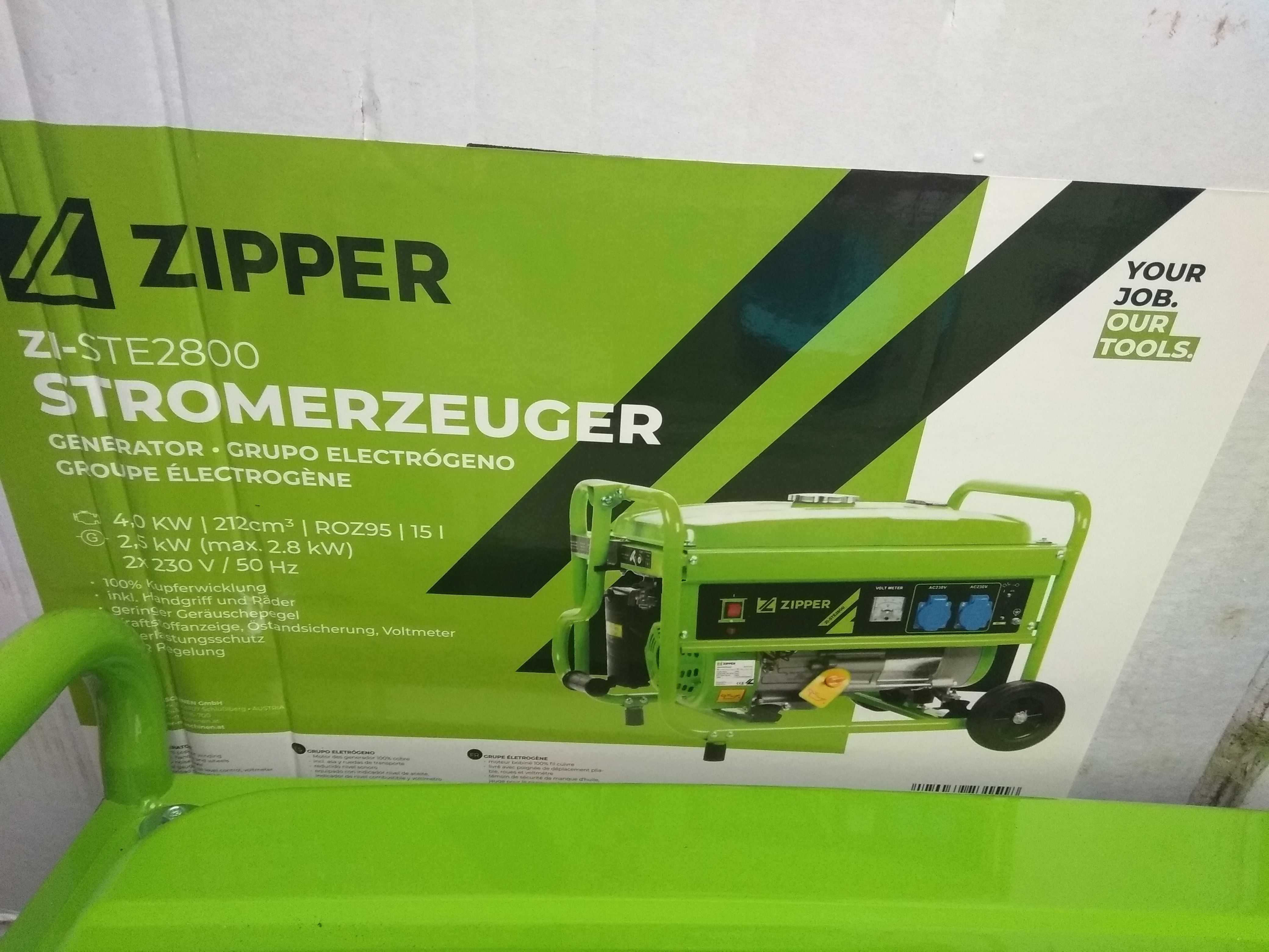 Генератор бензиновий  ZIPPER   zi- ste2800