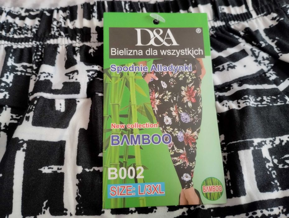 Spodnie Alladynki Damskie Luźne Kolorowe Modne Z Kieszeniami L / 3XL