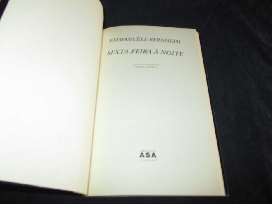 Livro Sexta-Feira à Noite Emmanuèle Bernheim