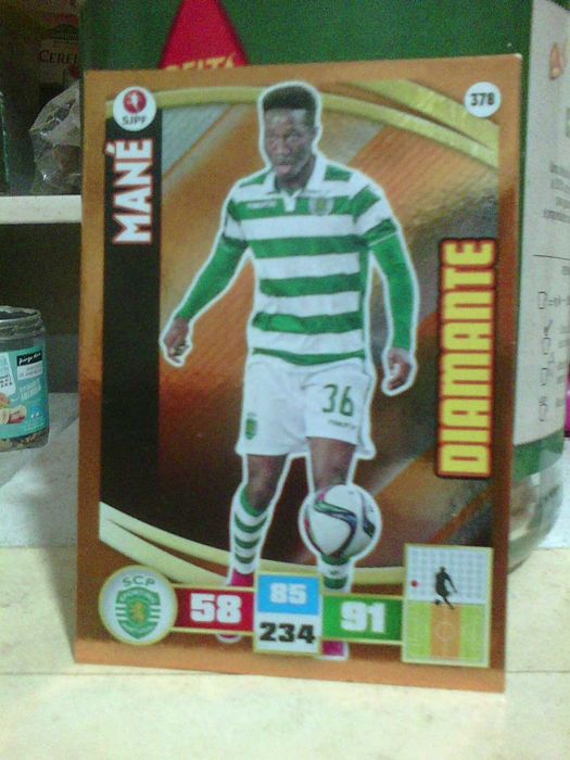 Carlos Mané Sporting clube Portugal carta diamante panini