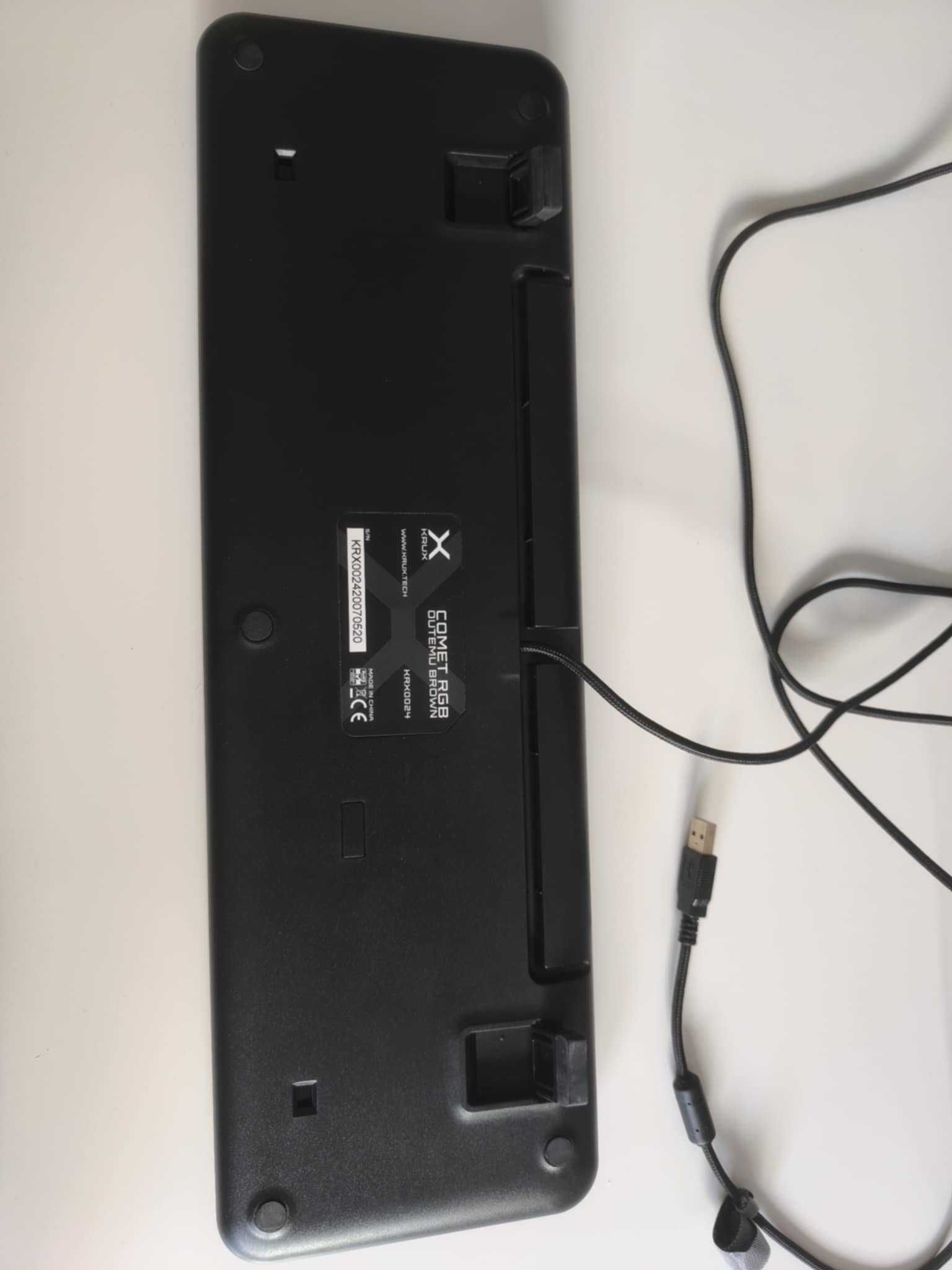 Klawiatura mechaniczna KRUX Comet RGB Outemu Brown (przewodowa)