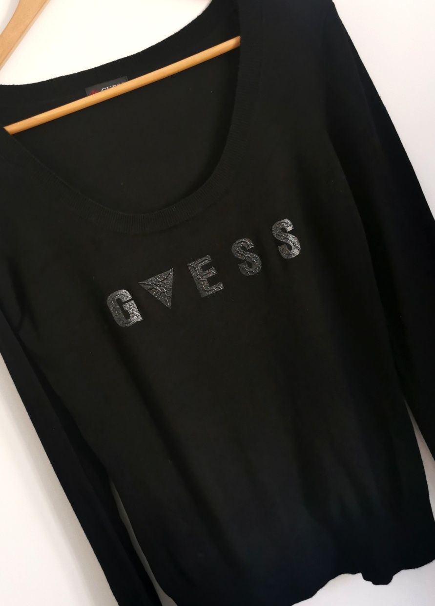 Guess sweter damski logowany bawełniany M/L