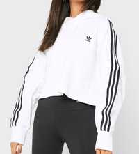 Adidas bluza sportowa damska logowana bawełna ovesize