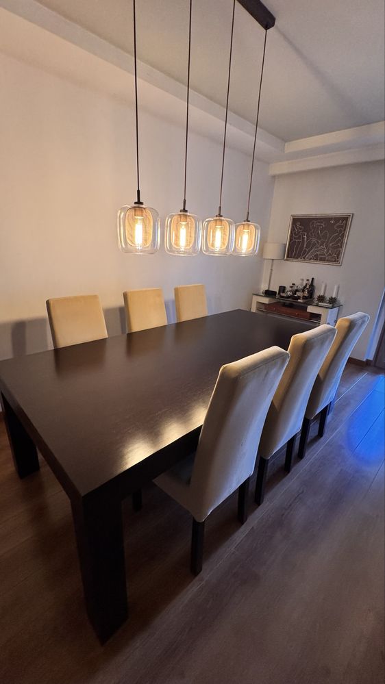 Cadeiras de jantar encosto alto