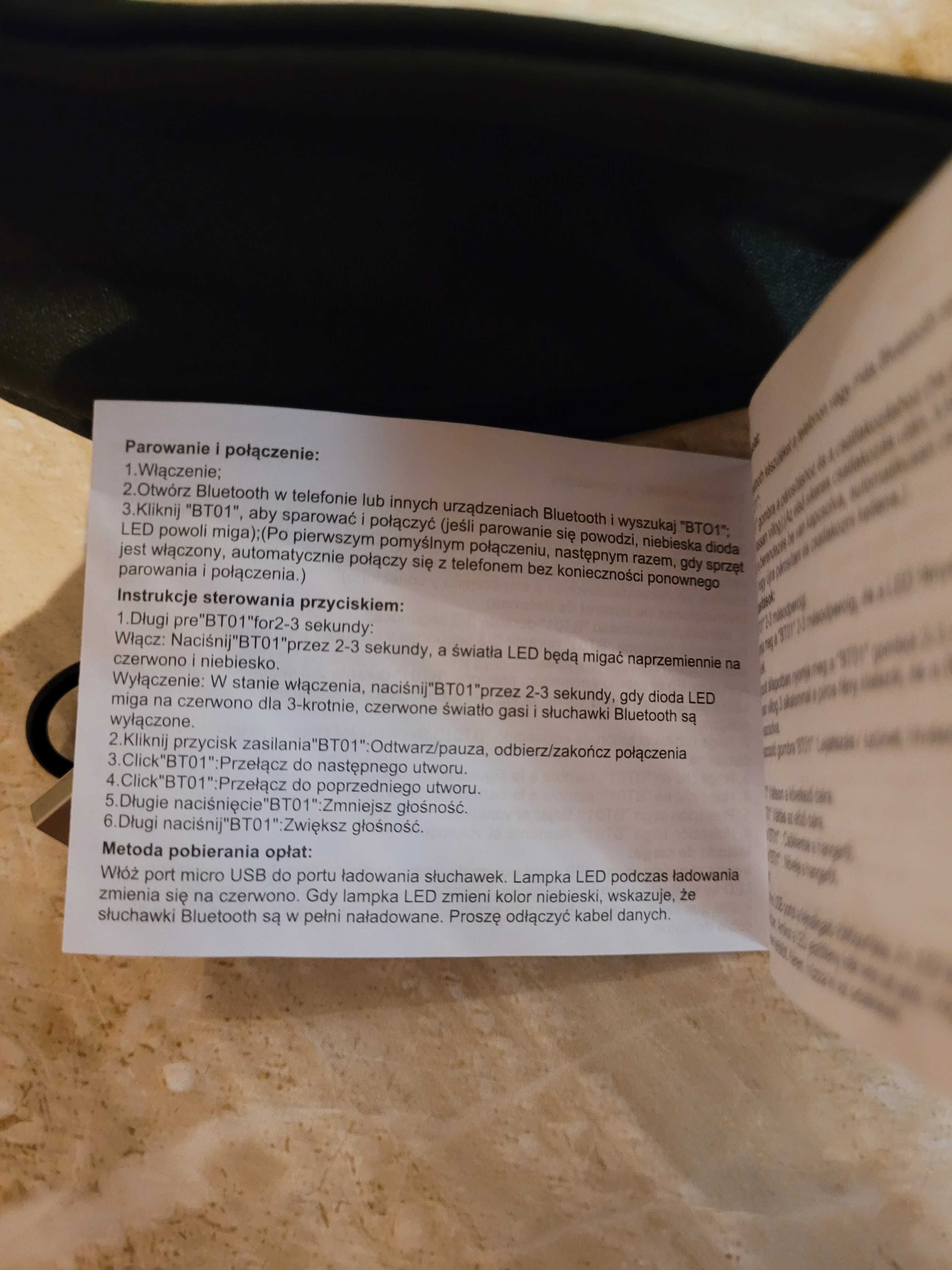 Słuchawki bezprzewodowe w opasce