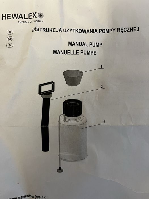Pompka pompa do instalacji  wody forowoltaniki Hewalex