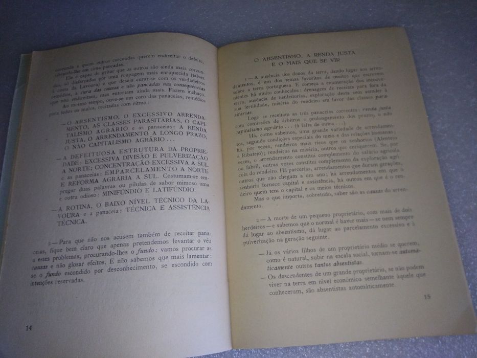 Raro livro Livro amargas verdades agrarias 1962