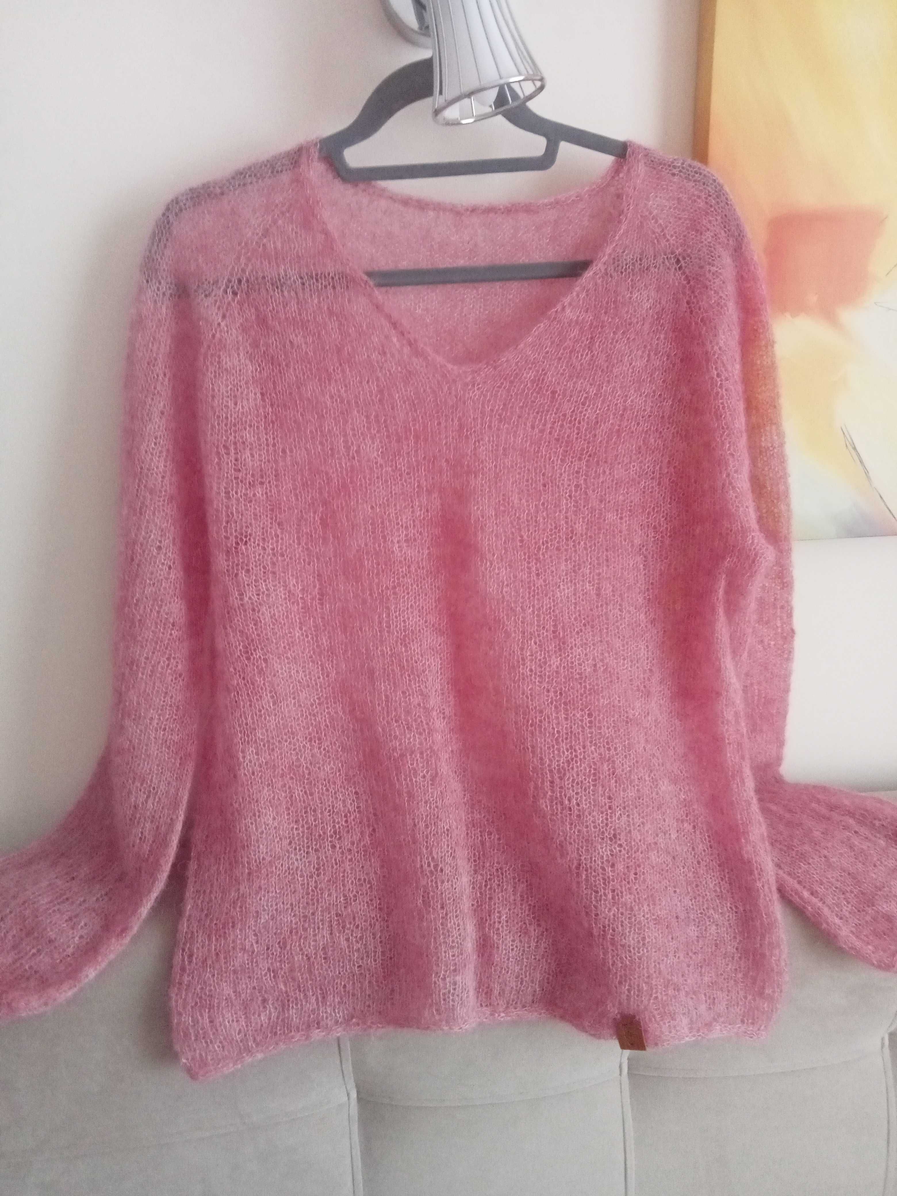 Sweter bluzeczka mgiełka. 100procent naturalne materiały. Alpaca.nowe