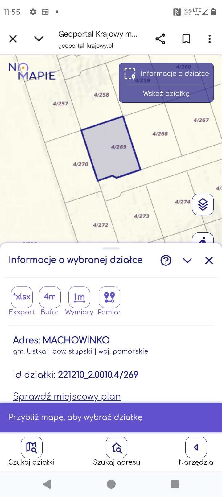 Witam posiadam na sprzedaz działki budowlane Machowinko gmina Ustka