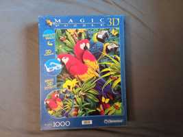 Puzzle papugi 3D Clementoni 1000