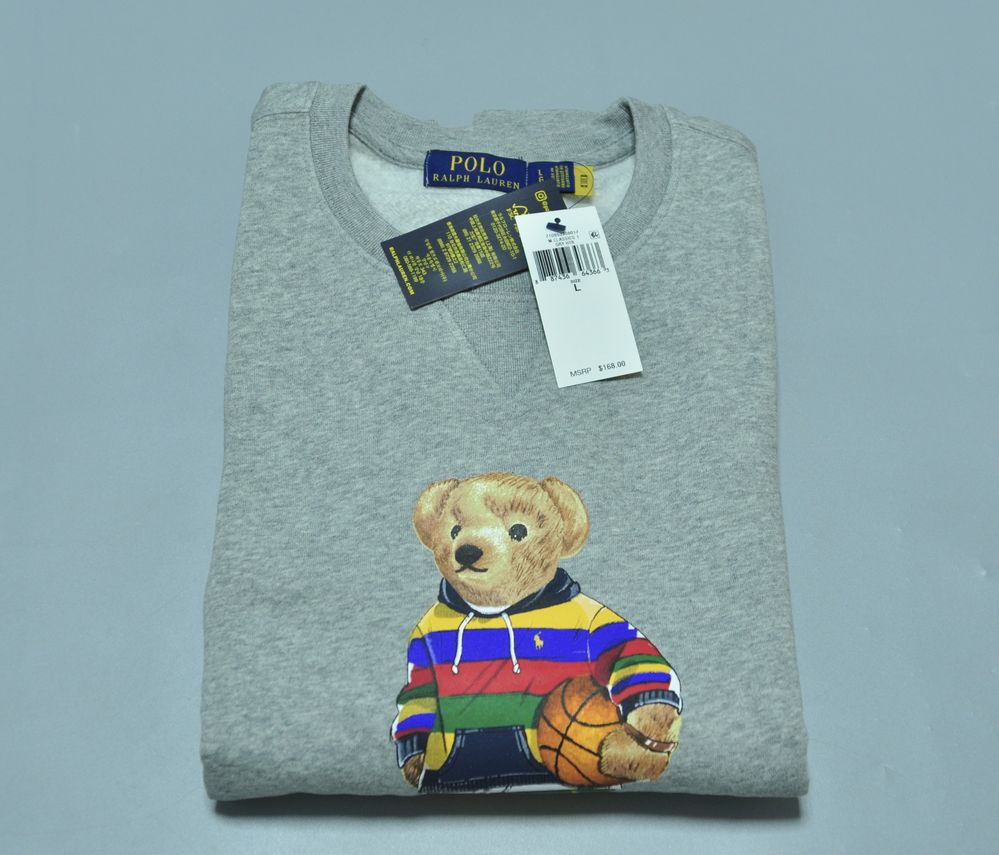 Polo Bear Ralph Lauren оригинал новый мужской свитшот мишка (NEW)