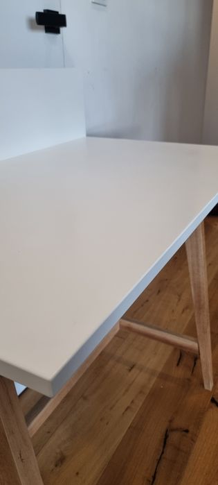 Biurko Ragaba Luka białe dąb 85x50 małe