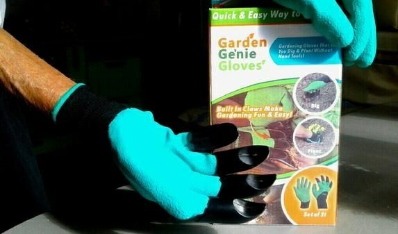 Рукавиці садові із кігтями Garden Genie Gloves (перчатки с когтями)