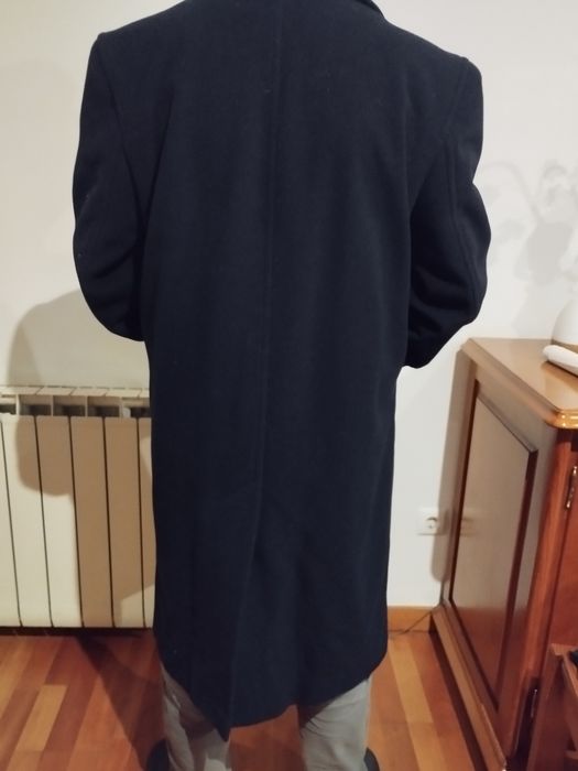 Sobretudo de homem em cachemira e lã