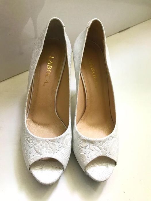 Туфли свадебные на устойчивом каблуке