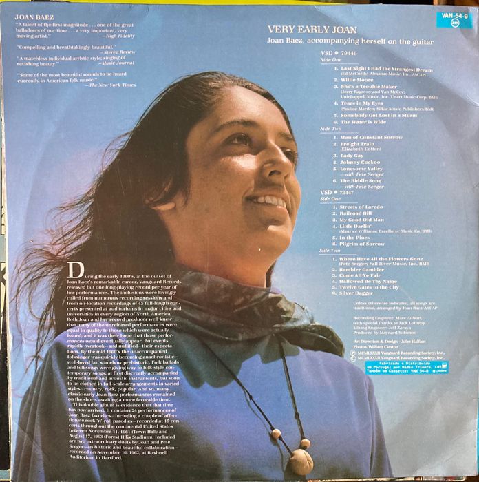 Joan Baez - Very Early Joan vinil
