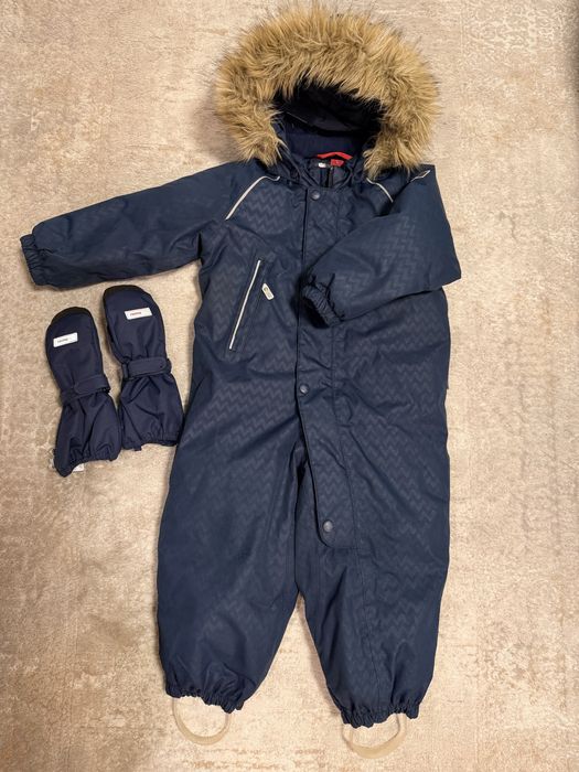 Зимовий Комбінезон 74см, зимові рукавиці на 2-3 роки  reima tec рейма