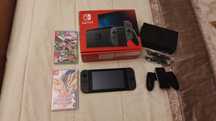 Consola Nintendo Switch Cinzenta + Splatoon 2 + Pokémon Shield