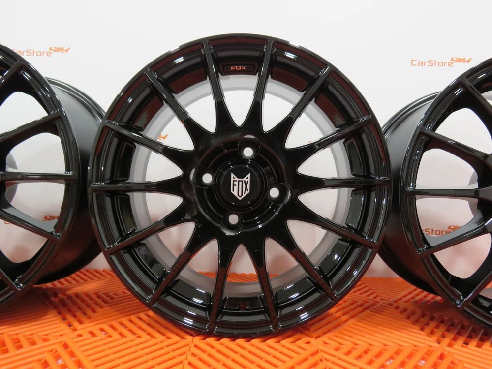 Jantes Fox Fx004 15 x 6.5 et 20 4x108 65.1 Preto Brilhante