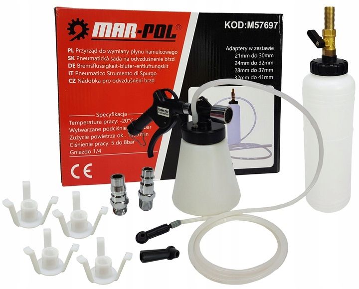 Zestaw Do Odpowietrzania Hamulców Wysysarka