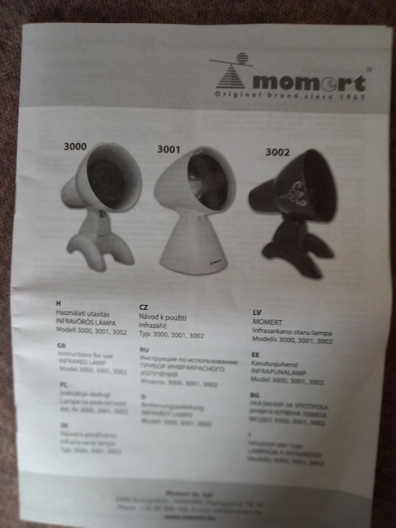 Lampa na podczerwień